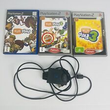 Eye Toy Camera Black + Play 1,2,3 Sony PlayStation PS2 Bundle PAL, used for sale  Shipping to South Africa