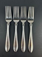 Set Of (4) Oneida ROYAL MANOR Glossy SALAD FORKS 18/10 Stainless Flatware for sale  Shipping to South Africa