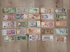 Lote en circulación de 25 billetes extranjeros papel moneda mundial más ¡bono! segunda mano  Embacar hacia Mexico