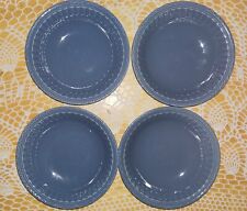 Conjunto de quatro louças caseiras J C Penny azul pão/pratos do deserto 6,25" comprar usado  Enviando para Brazil