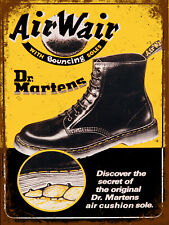Dr. Martens Boots advert sign retro vintage metal plaques signs poster image, used for sale  Shipping to South Africa