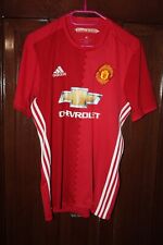 Camiseta deportiva de fútbol Manchester United 2016 2017 Home Adidas talla M segunda mano  Embacar hacia Argentina