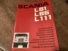 Scania operators manual for sale  NUNEATON