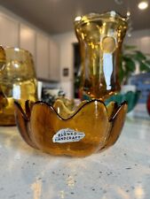 Vintage blenko amber for sale  Aurora