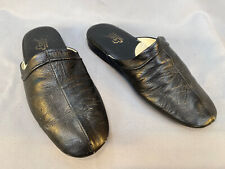 "EREL" D 41 Herren Leder Hausschuhe, Mens Leather Slippers, usado comprar usado  Enviando para Brazil