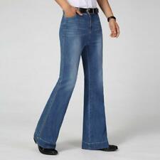Calça Jeans Masculina Bell-bottoms Flared Anos 60 Anos 70 Grande Vintage Perna Larga Azul* comprar usado  Enviando para Brazil