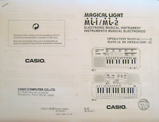 Mini teclado de piano Casio ML-1 ML-2 luz mágica manual de operação do proprietário comprar usado  Enviando para Brazil