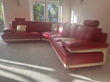Red leather large for sale  SOLIHULL
