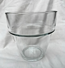 Clear Glass Flower Pot Vase Orchid, House Plant Flowers H15cm for sale  Shipping to South Africa