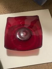 dish glass red bowl for sale  Pasco