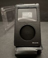 Capa suporte de couro preta Belkin para iPod com vídeo com clipe de cinto rara HTF! comprar usado  Enviando para Brazil