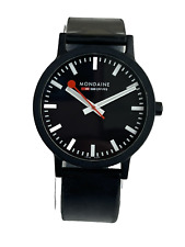 Swiss Railway Mondaine mostrador preto quartzo - pulseira preta modelo MS Essence comprar usado  Enviando para Brazil