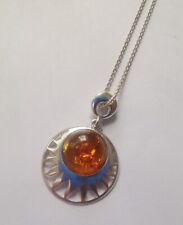 Sterling silver amber for sale  LINCOLN