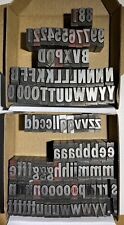 Metal letterpress large for sale  Pigeon