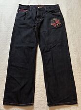 Coogi Country Club MCMLXIX Black Dark Wash Embroidered Jeans 38x32 Y2K, used for sale  Shipping to South Africa