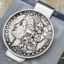 New Sterling Silver .925 Credit Card Money Clip Wallet 90% Silver Morgan Dollar for sale  Shipping to South Africa