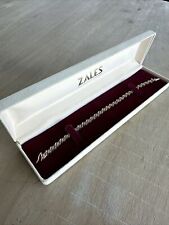 Zales 10k 1CT 60 Diamond Tennis Bracelet 7.25” Vintage 1999 Box & Receipt 10.0 g for sale  Shipping to South Africa