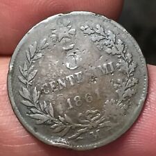 5 centesimi 1861 usato  San Bonifacio