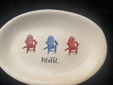 Usado, Cadeiras Rae Dunn “Breathe” Plate Artisan Collection por Magenta / Adirondack comprar usado  Enviando para Brazil