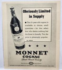 1937 monnet cognac for sale  Palos Heights
