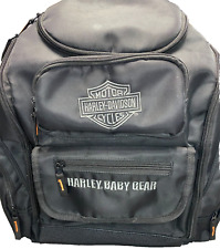 Mochila Harley Davidson preta cinza bolsa de fraldas equipamento de bebê logotipo motocicleta 715087, usado comprar usado  Enviando para Brazil