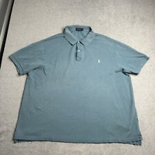 Polo Ralph Lauren Polo Shirt Mens 3XB XXXB Big Green Cotton Golf Rugby Pony for sale  Shipping to South Africa