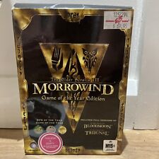Used, Elder Scrolls III Morrowind Game of the Year Edition -PC 2003-Complete Box W Map for sale  Shipping to South Africa