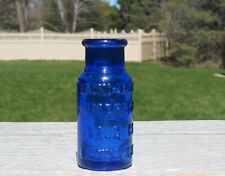 Vtg Cobalt Blue Glass Bromo Seltzer Bottle Mini 2.5" Emerson Drug Baltimore Old for sale  Shipping to South Africa