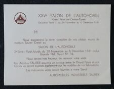 Invitation salon automobile d'occasion  Nantes-