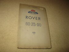 Rover owner instruction for sale  WOTTON-UNDER-EDGE
