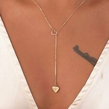 Gargantilha de coração oco feminina moda declaração babador pingente corrente colar joias comprar usado  Enviando para Brazil