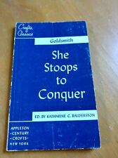 She Stoops to Conquer Crafts Classic editado por Katherine C, Balderston 1951 segunda mano  Embacar hacia Argentina