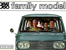 Usado, Folleto familiar Fiat 850 coche familiar siete 7 asientos alrededor de 1964 inglés #2286 segunda mano  Embacar hacia Argentina