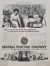 1913 General Electric S. E. anuncio post impresión aspiradora de hierro ""Trabajo de mujer" G.E. segunda mano  Embacar hacia Argentina