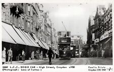 Cartão postal Pamlin Prints M462 LCC Bogie bonde carro High Street Croydon c1930 comprar usado  Enviando para Brazil
