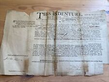 1807 apprenticeship indenture for sale  IPSWICH