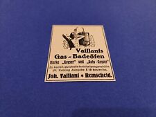 93) Vaillants Gas Bathing Ovens Remscheid Geyser Advertising Advertising 1927, used for sale  Shipping to South Africa