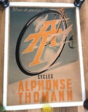 Affiche cycles alphonse d'occasion  Roanne