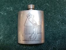 Golfer hip flask for sale  Shipping to Ireland