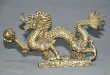 China chinese brass copper Feng Shui auspicious lucky animal Dragon long statue for sale  Shipping to South Africa