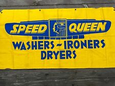 Used, large Speed Queen appliances flag banner advertising washing machines dryers for sale  Shipping to South Africa