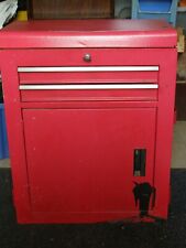 Used, Tool Box Workshop Top Size.  size 56cm x 30cm x 70cm high. Top opening, two draw for sale  KING'S LYNN