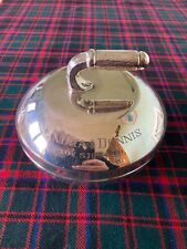 Superb Large Silver Plate & Cut Glass, Butter Dish, Curling Stone 4.5” diameter for sale  Shipping to South Africa