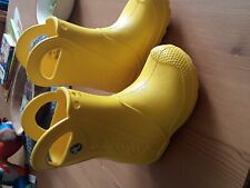 Gummistiefel crocs gelb gebraucht kaufen  Malchow