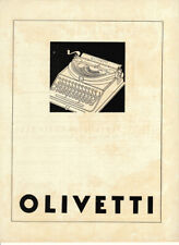 Olivetti. advertising 1936 usato  Italia