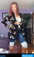 Rainbow cardigan sweater for sale  North Aurora