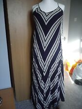 Navy striped maxi for sale  EXETER