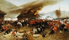 DEFENCE RORKES DRIFT 1879 WAR WALL ART COVERING 30x20 Inch Canvas Framed UK , used for sale  BIRMINGHAM