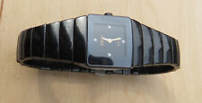 Rado Black Ceramic Jubile Wrist Watch Women with 4 Diamonds New Battery for sale  Shipping to South Africa