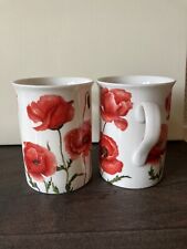 Poppy mugs ceramic for sale  TADLEY